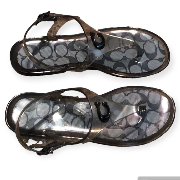 Coach Natalee Jelly Thong Sandals Size 5B - Picture 6 of 7